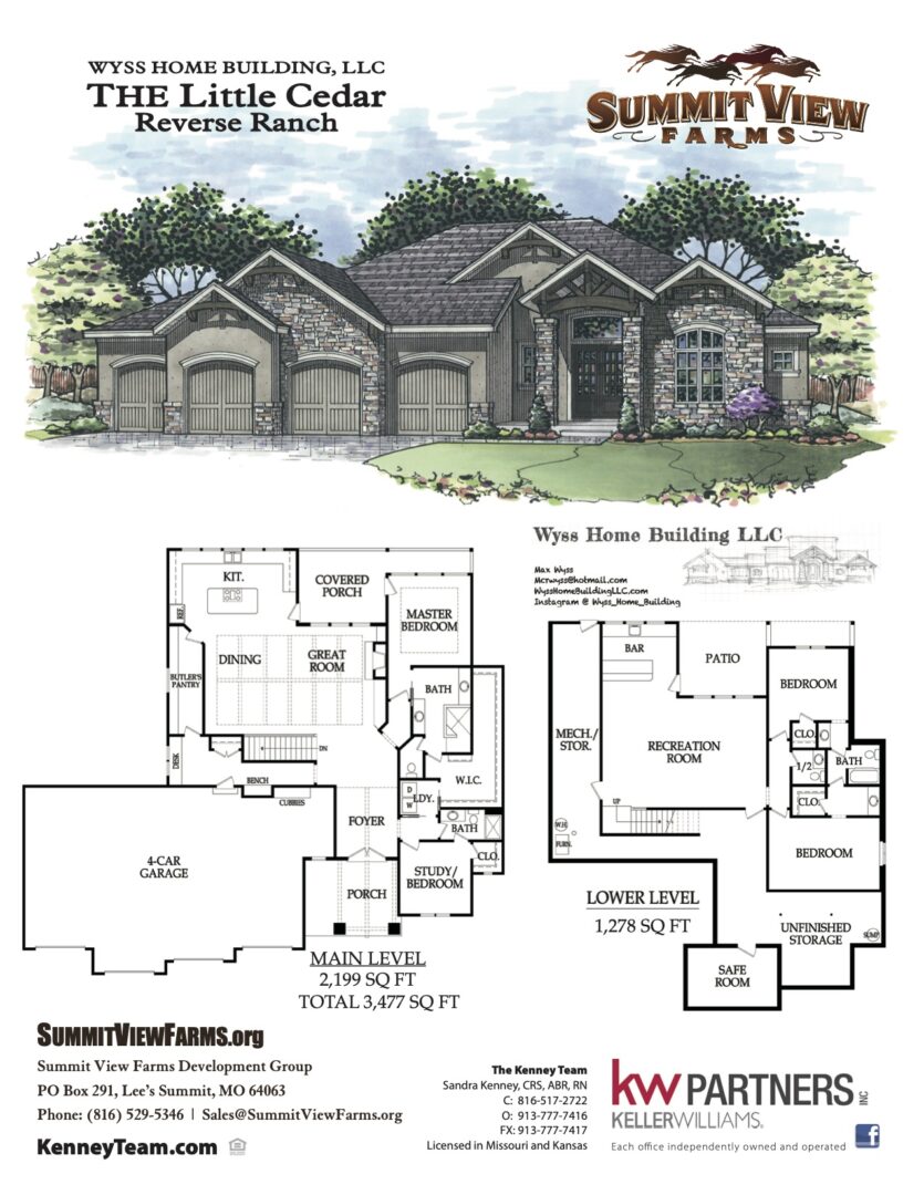 A floor plan for a home in the summerview community.