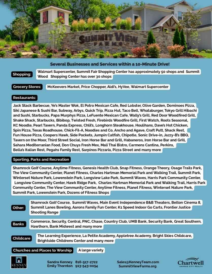 Summit View Park homes stone entrance sign